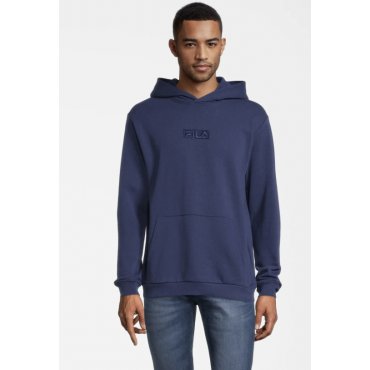 Sweat bleu à capuche Fila homme