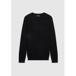 Pull noir maille fluide Teddy Smith homme