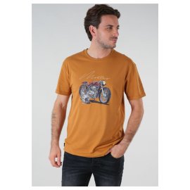 T-shirt camel Motorcycle Deeluxe homme