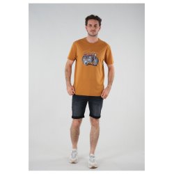 T-shirt camel Motorcycle Deeluxe homme