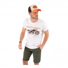 T-shirt blanc regular fit Von Dutch homme