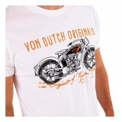 T-shirt blanc regular fit Von Dutch homme
