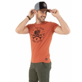 T-shirt orange Von Dutch homme