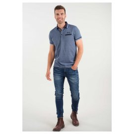 Polo bleu Deeluxe homme