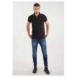 Polo noir Deeluxe homme