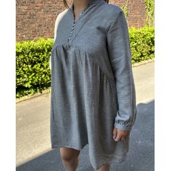 Robe courte grise coupe loose