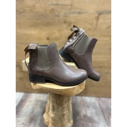 Bottines simili cuir avec nœud Nina