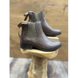 Bottines simili cuir avec nœud Nina