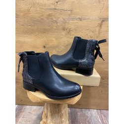 Bottines simili cuir avec nœud Nina