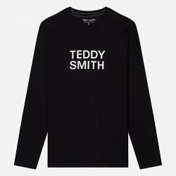 T-shirt noir manches longues Teddy Smith homme