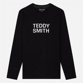 T-shirt noir manches longues Teddy Smith homme