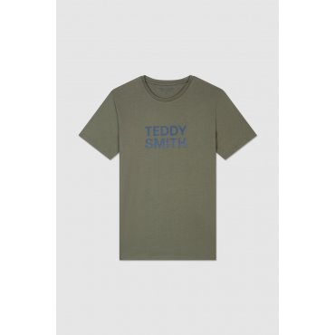 T-shirt Teddy Smith kaki homme