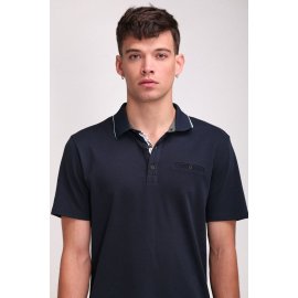 Polo Teddy Smith bleu foncé