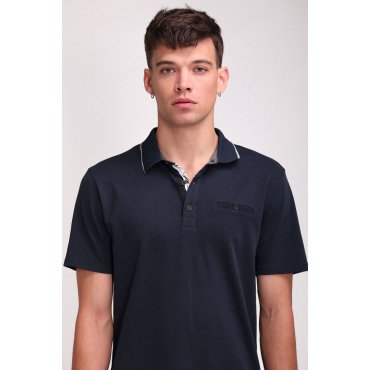 Polo Teddy Smith bleu foncé