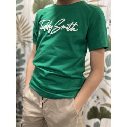 T-shirt vert signature Teddy Smith garçon