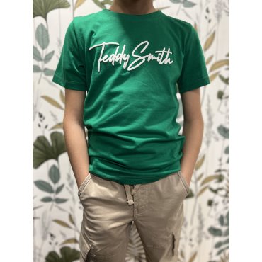 T-shirt vert signature Teddy Smith garçon