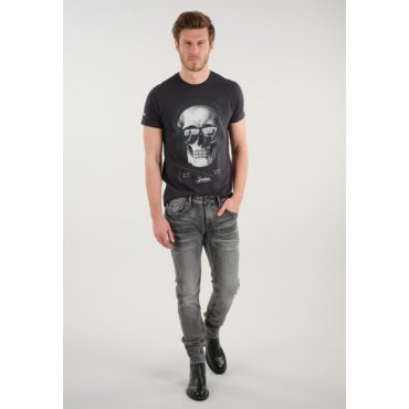 Jean gris délavé coupe slim Deeluxe homme