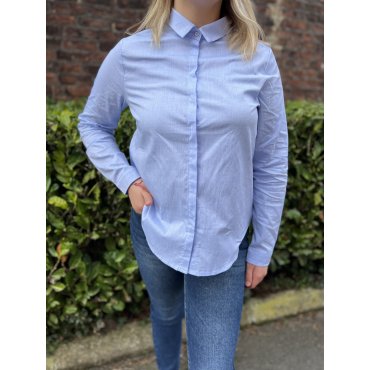 Chemise bleu ciel tissage popeline Emma Ella