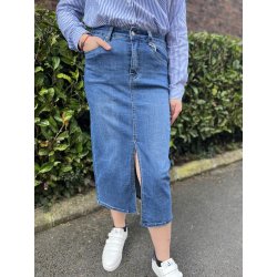 Jupe jean bleu medium femme
