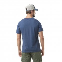 T-shirt Von Dutch bleu chiné homme