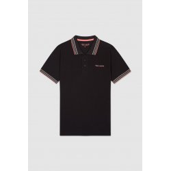 Polo noir Teddy Smith homme