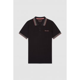 Polo noir Teddy Smith homme