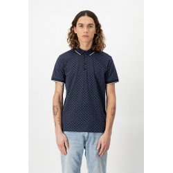 Polo bleu marine à motifs Teddy Smith homme