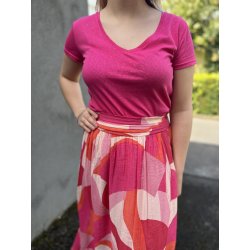 T-shirt rose fuchsia pailleté Emma Ella