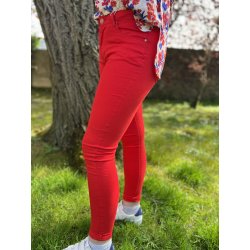 Pantalon rouge coupe slim femme
