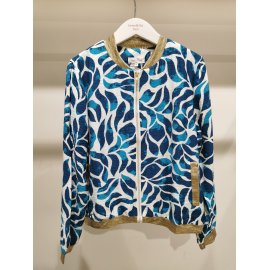 Bombers multicolore bleu pétrole Emma Ella N5275-293