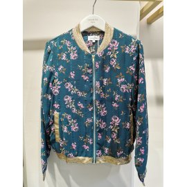Bombers vert canard fleurs rose Emma Ella N5275-271