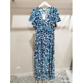 Robe longue imprimée multicolore Emma Ella N6141-6