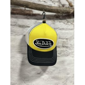 Casquette trucker jaune Von Dutch