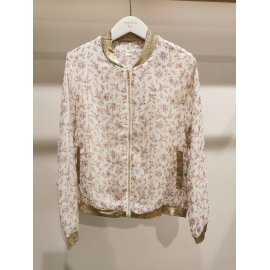 Bombers écru imprimé fleuri Emma Ella N5275-294