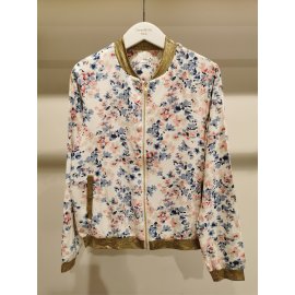 Bombers blanc imprimé fleuri Emma Ella N5275-168