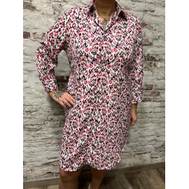 Robe chemisier imprimé glamour grande taille