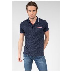 Polo Slice Deeluxe bleu homme