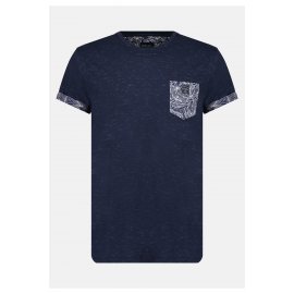 T-shirt bleu chin Shamar Deeluxe homme