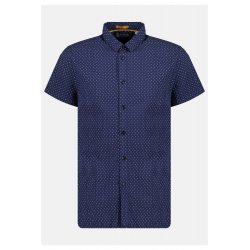 Chemise imprimés palmiers Deeluxe bleu