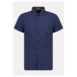 Chemise imprimés palmiers Deeluxe bleu