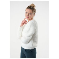 Pull blanc Deeluxe femme