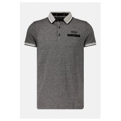 Polo gris manches courtes Deeluxe homme