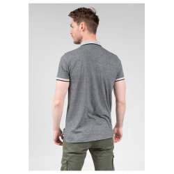 Polo gris manches courtes Deeluxe homme